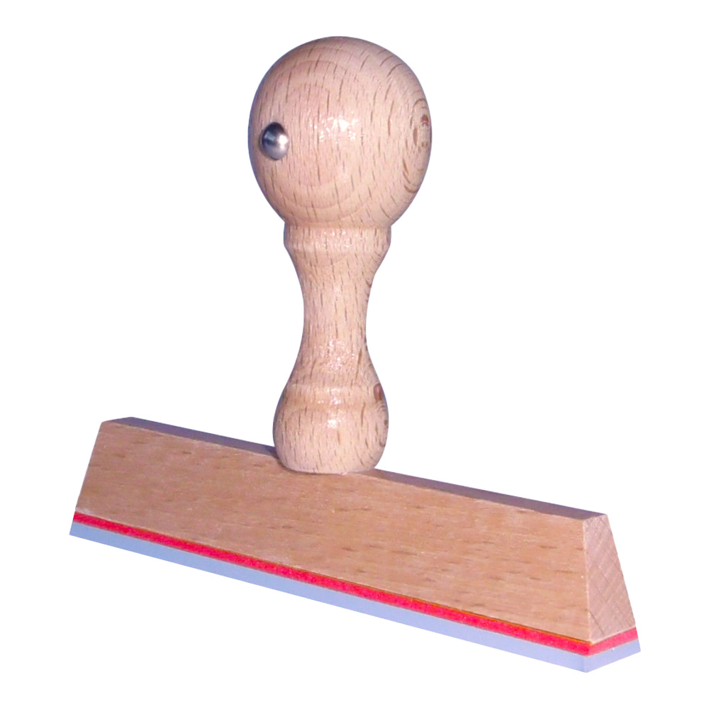 Houten handstempel 100x10 mm
