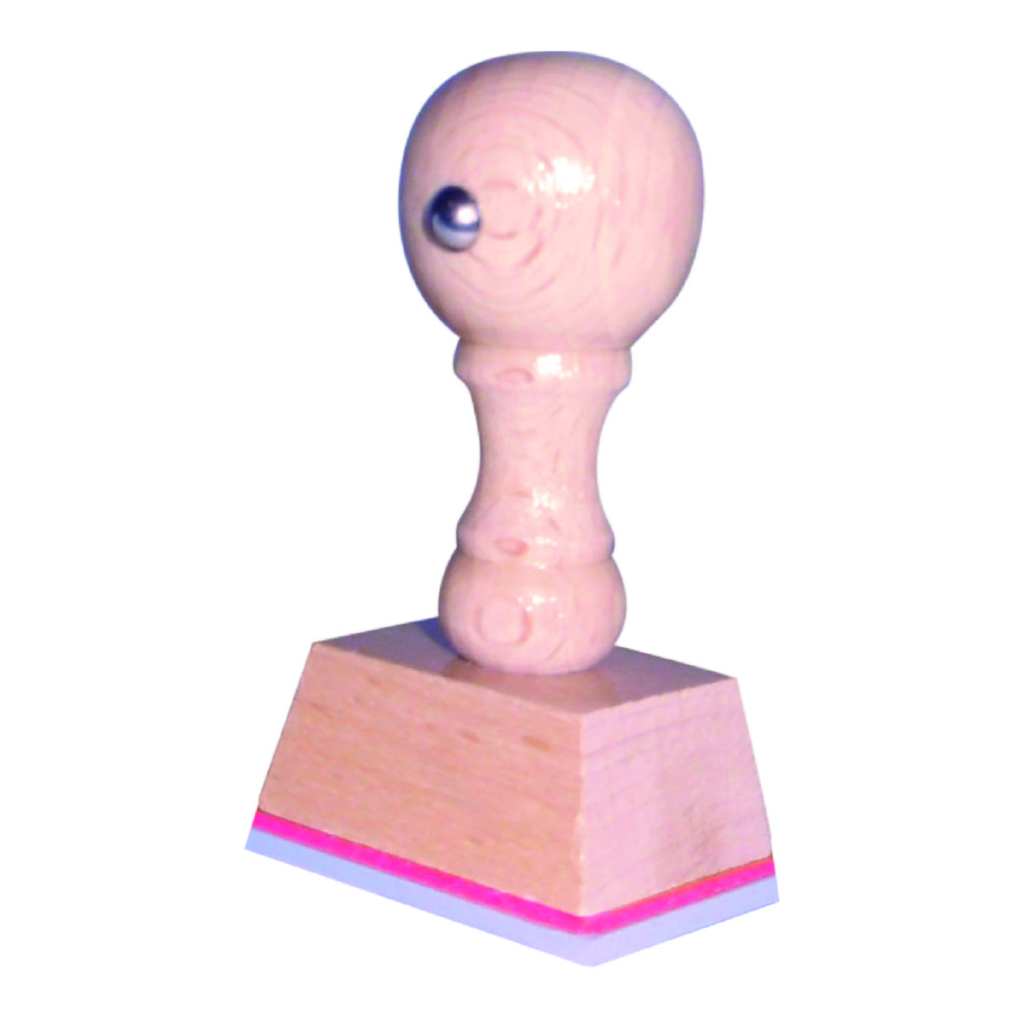 Houten handstempel 35x25 mm