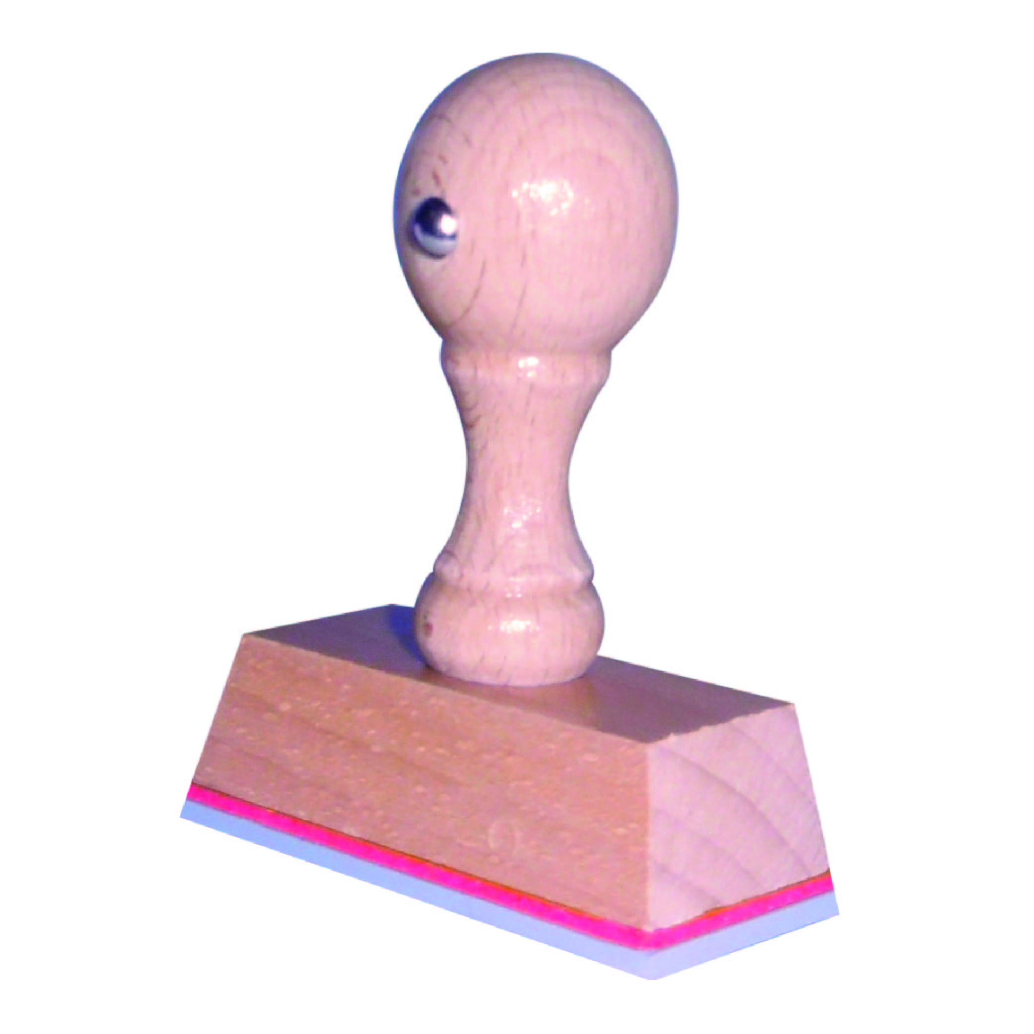 wooden Rubber hand Stamp 55x25 mm