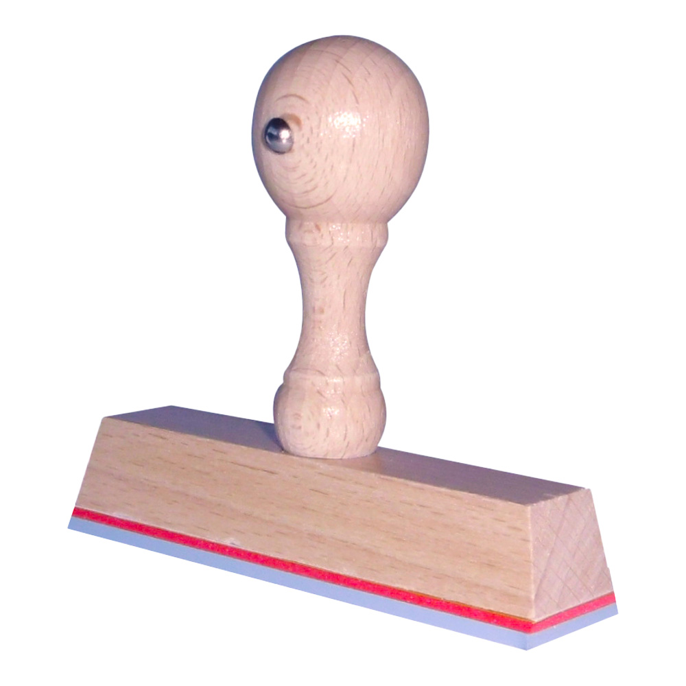Houten handstempel 90x20mm