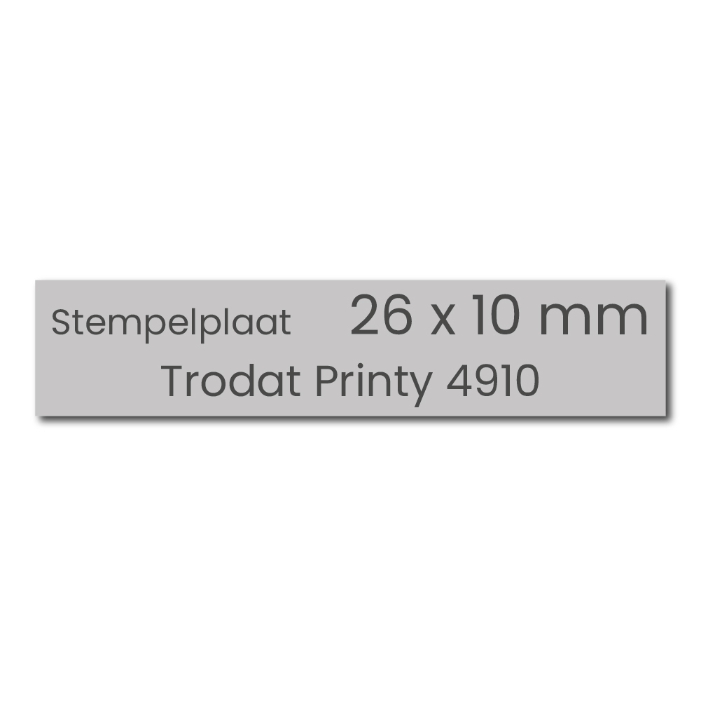 Stempelplaatje Trodat Printy 4910