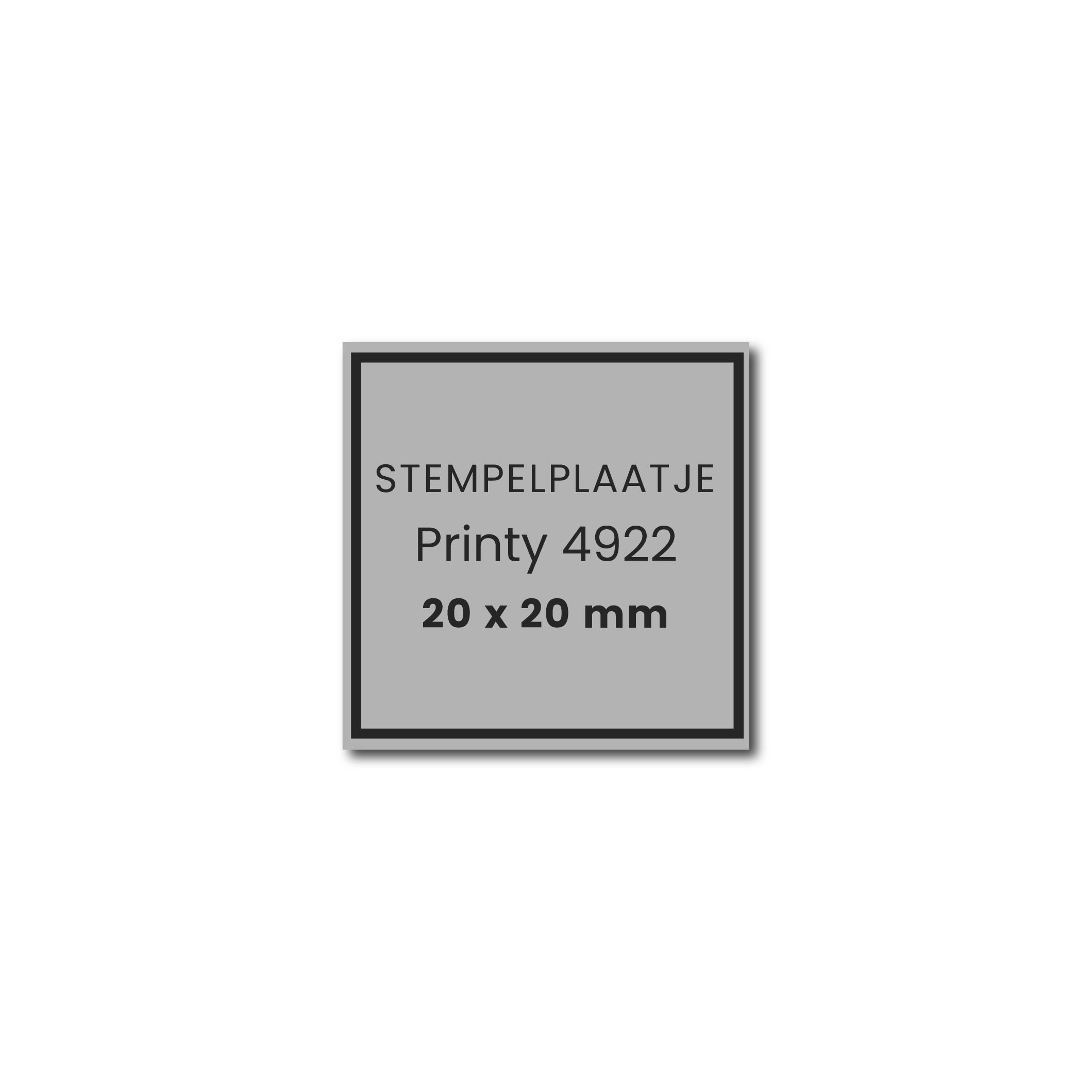 Stempelplaatje Trodat Printy 4922