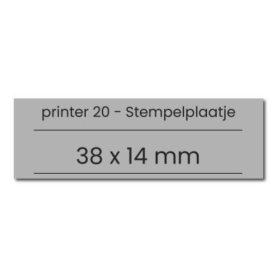 Tekstplaatje Colop Printer 20 | Stempelfabriek.nl