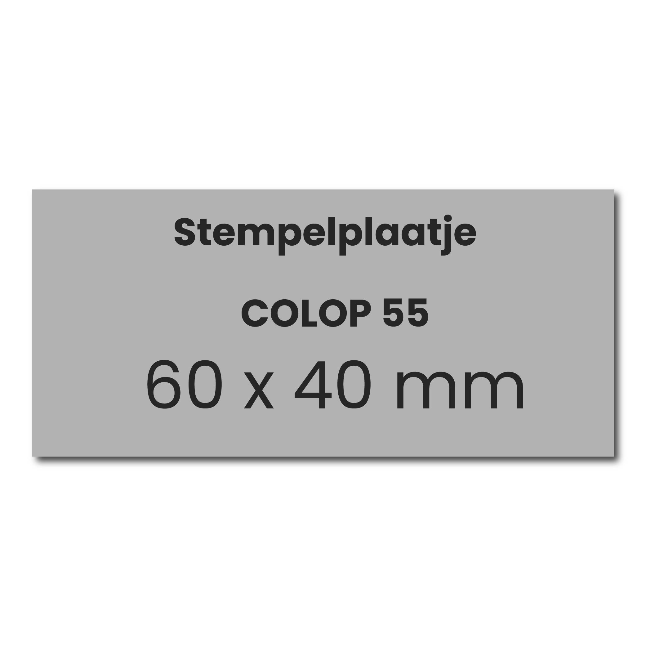 Tekstplaatje Colop Printer 55