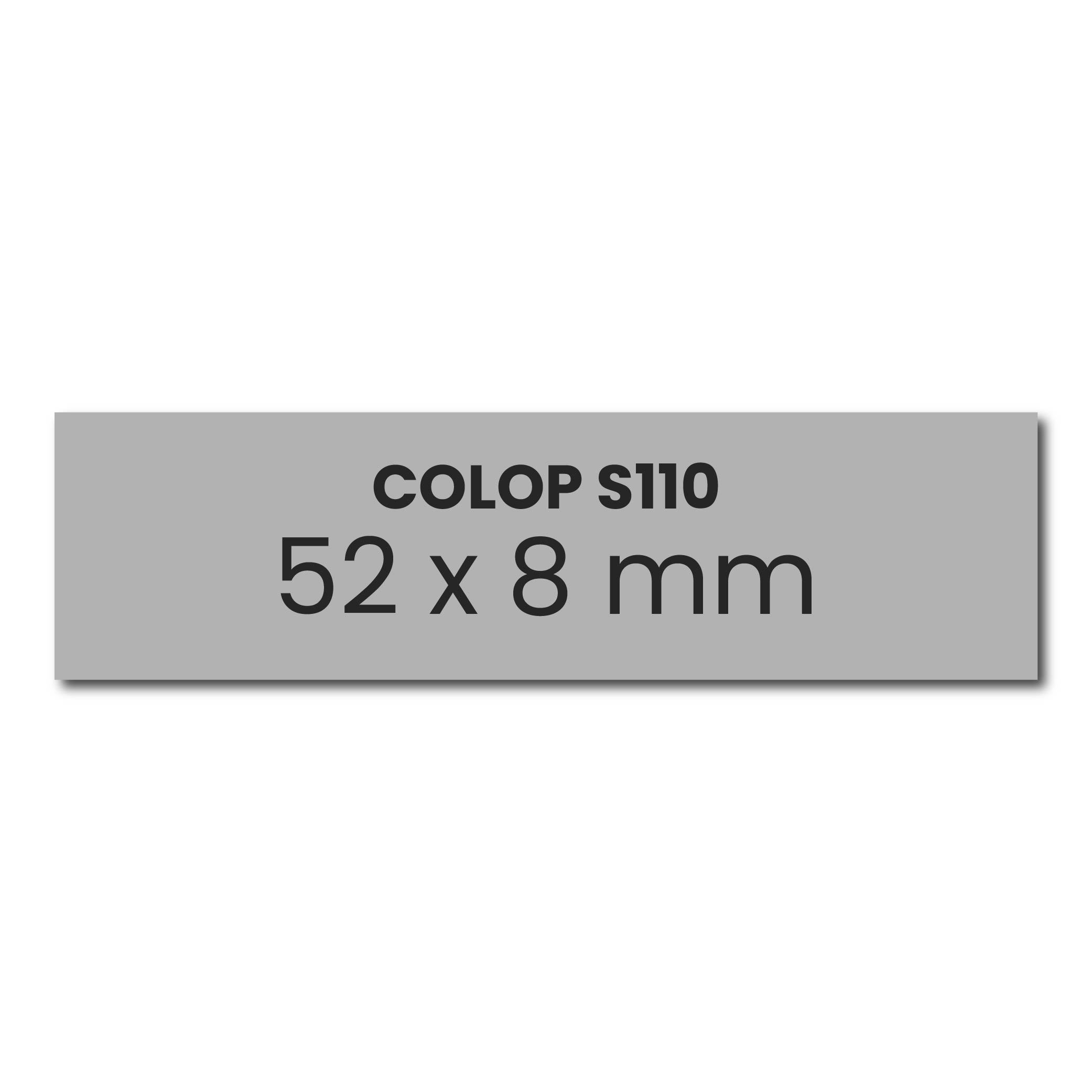 Tekstplaatje Colop Printer S110