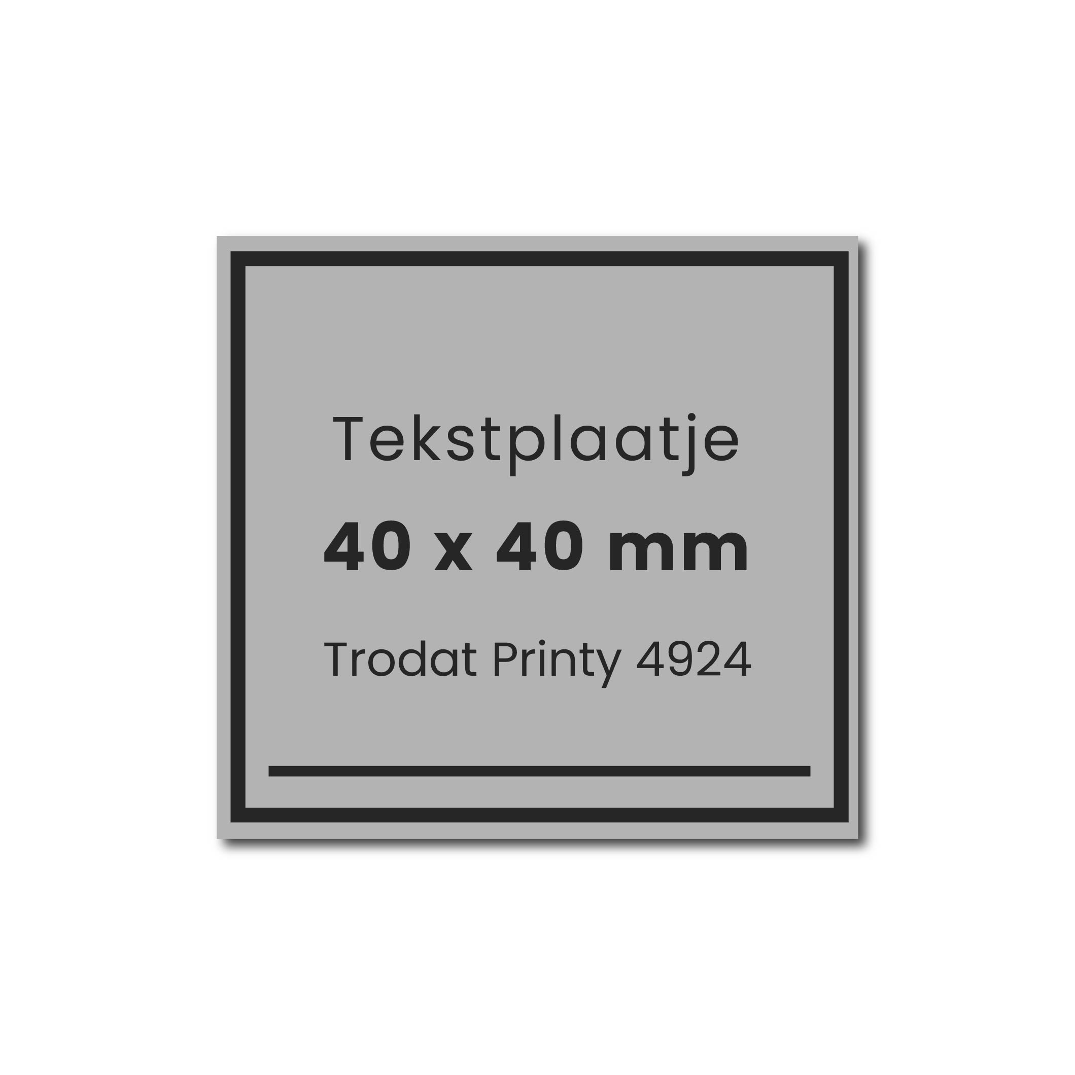 Tekstplaatje Trodat Printy 4924