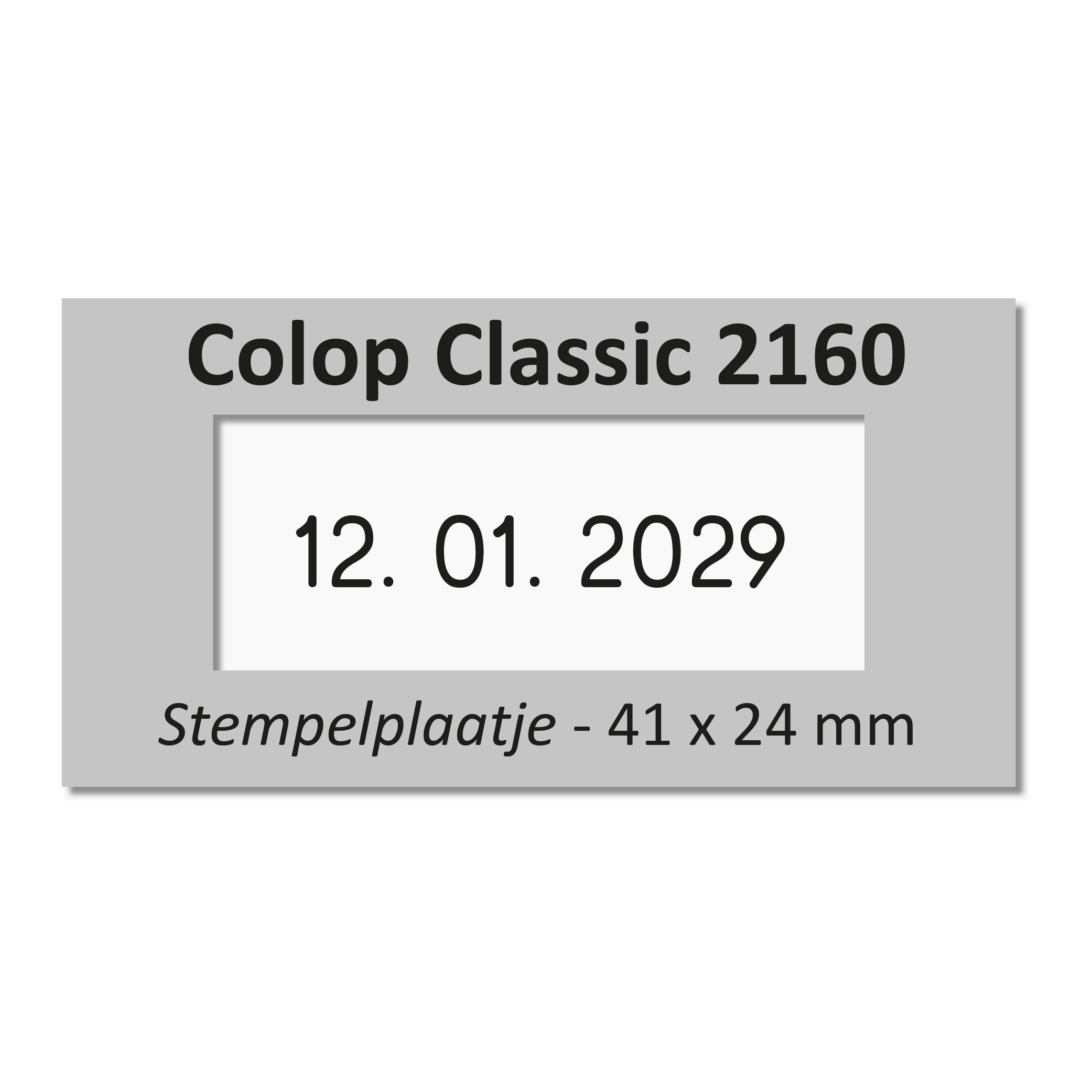 Stempelplaatje Colop 2160 & 3160