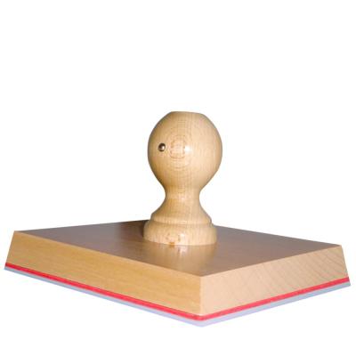 Handstempel 150x150mm beukenhout