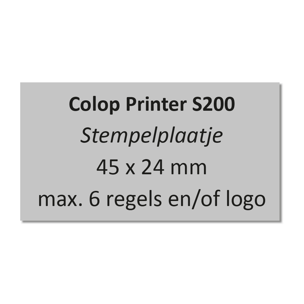 Stempelplaatje Colop Printer S200