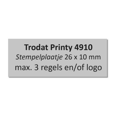Stempelplaatje Trodat Printy 4910