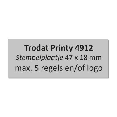 Stempelplaatje Trodat Printy 4912