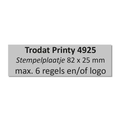 Stempelplaatje Trodat Printy 4925