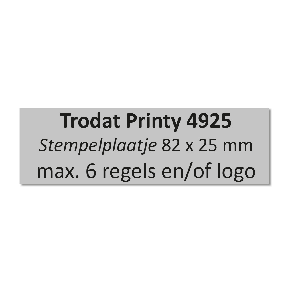 Stempelplaatje Trodat Printy 4925