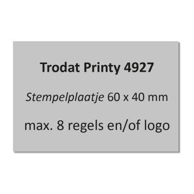 Stempelplaatje Trodat Printy 4927
