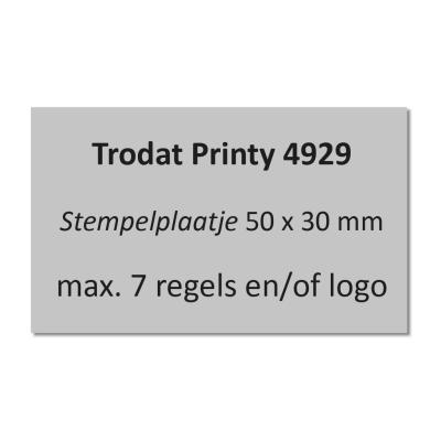 Stempelplaatje Trodat Printy 4929