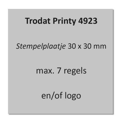 Stempelplaatje Trodat Printy 4923
